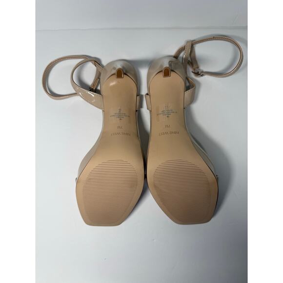 Nine West Women's Zadie Square Toe Stiletto Heel Dress Sandals Size 7 - Picture 2 of 4